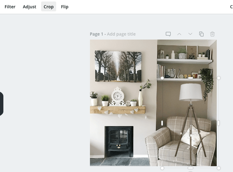 Image showing how to crop an image in Canva